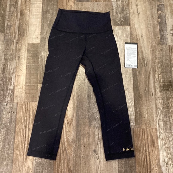 Lululemon wunder train HR crop 21” *logo - Picture 1 of 3